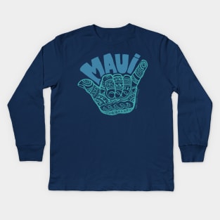 HANG LOOSE MAUI Kids Long Sleeve T-Shirt